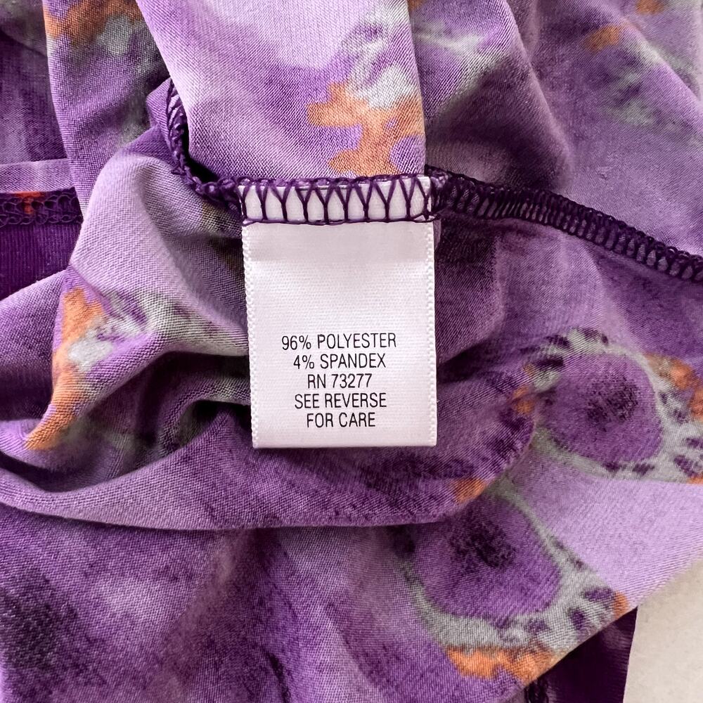 Elle Purple Patterned Ruffle Maxi Dress - Picture 7 of 9